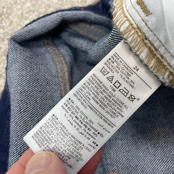 Old Navy High Rise Straight Size 34 Jeans NEW Blue 29" Inseam Denim Women 65-17 - Picture 7 of 10